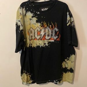 AC/DC Acid Wash Oversized Urban Outfitters T-Shirt